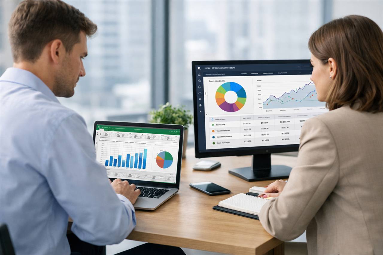 Два специалиста обсуждают перенос учёта портфеля из Excel в сервис
